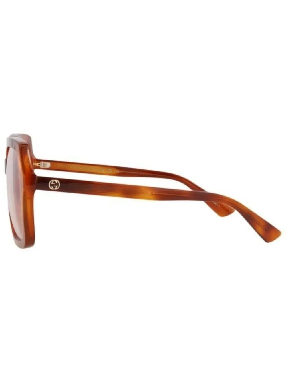 New Gucci Womens Square/Rectangle Havana Havana Transparent Fashion Designer Eye